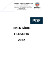 EMENTÁRIO 2022