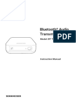 Bluetooth® Audio Transmitter: Model: BT T100