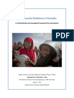 Food Security Resilience in Somalia