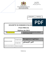 Descriptif Filiere Management Logistique ENCG-settat 2014