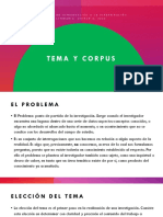 Tema y Corpus en Investigación