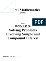 Solving Problems Involving Simple and Compound Interest