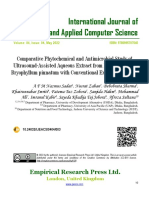 Comparative Phytochemical and Antimicrobial Study of Ultrasound-Assisted Aqueous Extract From Fresh Plants