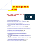 100s of Telugu Film Torrents: Just Press CTRL and Click On The Muvi To Download It.