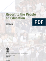 Report to the People on Education - 2009-2010 - HRD