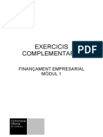 Exercicis Complementaris Finançament Empresarial Modul 1