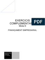 Exercicis Complementaris Finançament Empresarial Modul 6