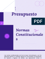 Normas constitucionales presupuesto