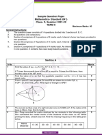 CBSE Class 10 Maths Standard Sample Paper Term 2 For 2021 22