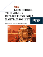 Trustless-Ledger Technology Implications For A Martian Society