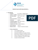 INFORME DE EVALUACIÓN DIAGNÓSTICA Santiago Carcelen