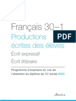 Edc FR30 1 Exemples de Production Ecrite 2020