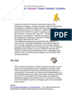 Constructivism 5E Model Science Lesson