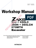 Hitachi Zx-330 350 370 Zaxis Workshop Manual