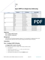 8.2.1 Packet Tracer - Configure OSPFv2 in A Single Area