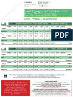 Traghetto Maderno Torri 1 Giugno 2 Ottobre 2022