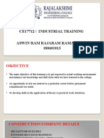 Ce17712 / Industrial Training Aswin Ram Rajaram Ramadevi 180601013