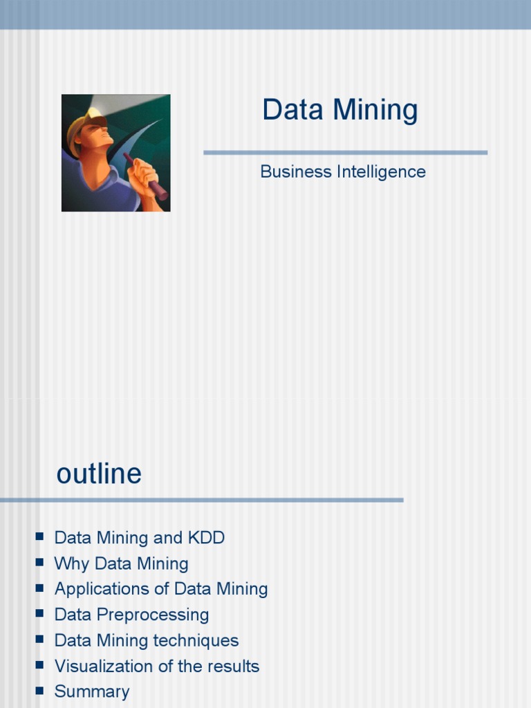 Data Mining: Business Intelligence | PDF | Data Mining | Statistical ...