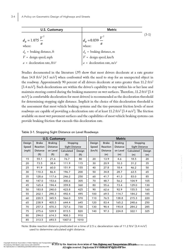 Aashto a policy on geometric design of highways and streets 2018 7th