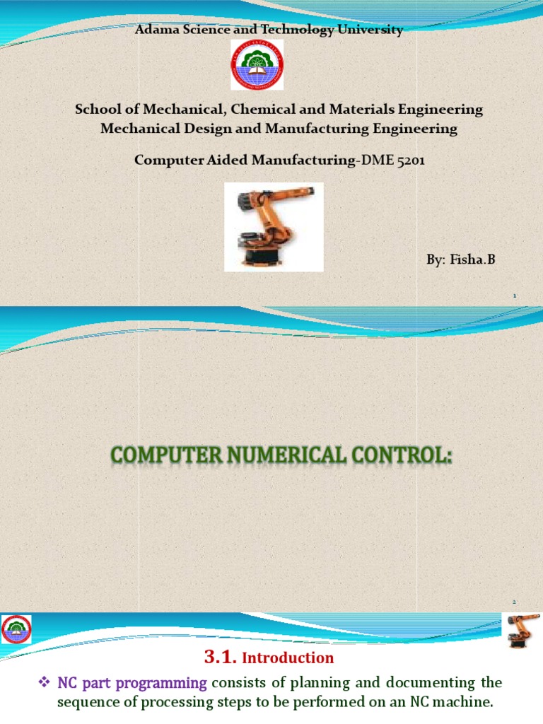 Computer Aided Manufacturing Fundamentals: An Analysis of NC Part ...