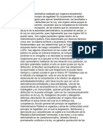 Actividad Administrativa Realizada Por Órganoscompetentes Conforme Al Principio de Legalidad