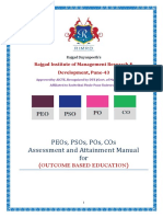 Peos, Psos, Pos, Cos Assessment and Attainment Manual For: Po Peo Pso