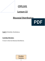 Lecture 22binomial Distribution