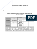 Procedimiento trabajo seguro refractario