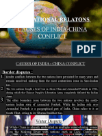 International Relatons: Causes of India-China Conflict