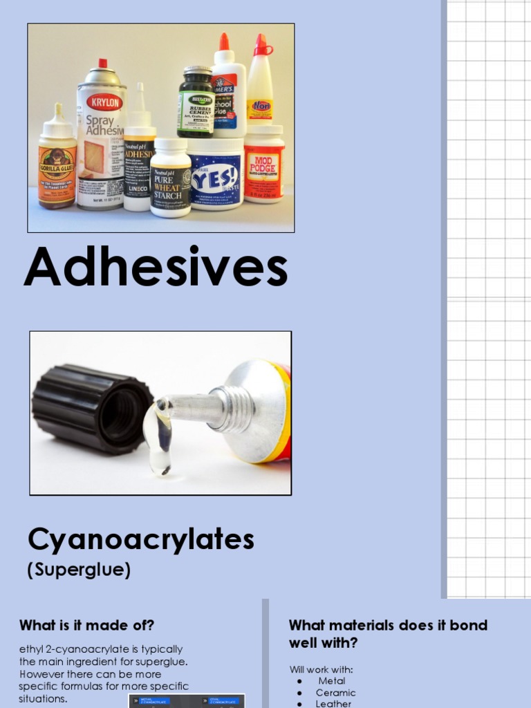 Adhesive Types: Pros and Cons | PDF | Epoxy | Adhesive
