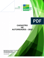 Cadastro de autoridades do estado de Goiás