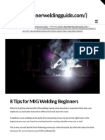 8 Tips MIG Welding Beginners