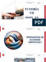 Tutoría VII: Sesión N°9