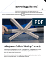 WELD-A Beginners Guide To Welding Chromoly - Beginner Welding Guide