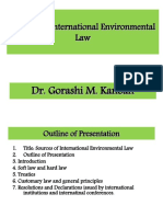 Sources of International Environmental Law