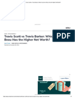 Travis Scott Vs Travis Barker Which Karjenner Beau Has The Higher Net Worth