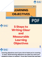 Learning Objectives