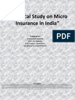 A Critical Study On Micro Insurance in India