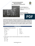 Funciones Exponenciales y Logarítmicas