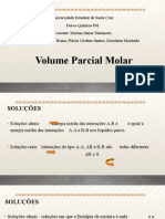 Volume Parcial Molar de Misturas Água-Etanol