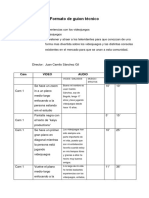 Formato de Guión Técnico - Juan Camilo Sánchez