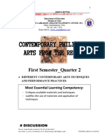 Contemporary Philippine Arts From The Region: First Semester - Quarter 2