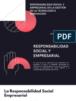 Responsabilidad Social y Empresarial en La Gestión de La Tecnología e Innovación