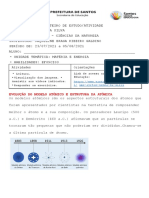 Evolução dos modelos atômicos e estrutura atômica