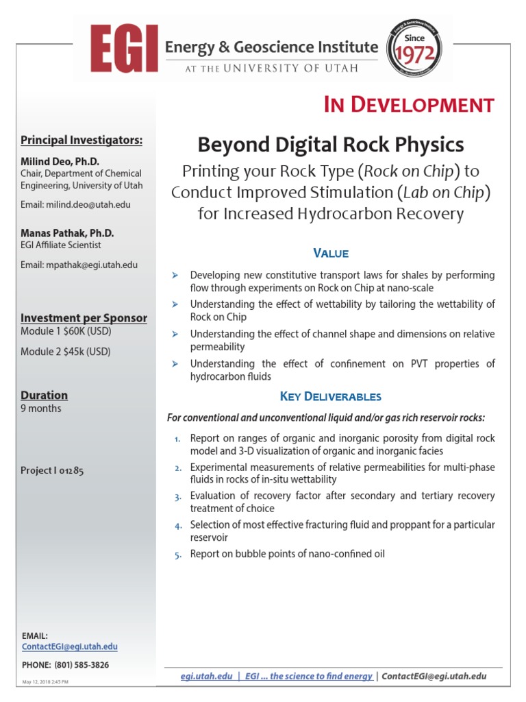 Advancements in Rock Physics Technology | PDF | Petroleum Reservoir ...