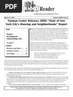 The Reader: Furman Center Releases 2008 "State of New York City's Housing and Neighborhoods" Report
