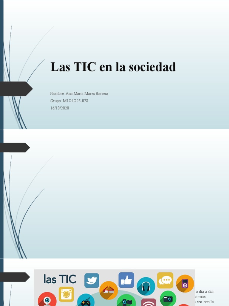 Importancia de las TIC en la sociedad | PDF | Ciencias sociales