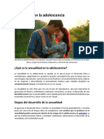 Sexualidad en La Adolescencia