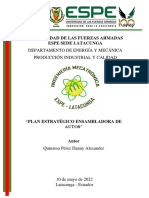 Quinatoa - PLAN ESTRATÉGICO ENSAMBLADORA DE AUTOS AMBACAR