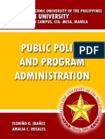 Public Policy and Program Administration